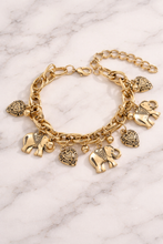 Load image into Gallery viewer, Elephant charm anklet
