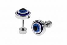 Load image into Gallery viewer, Evil eye screw-back studs
