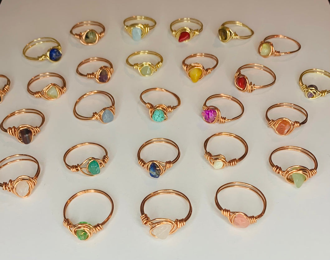 Assorted Stone Rings